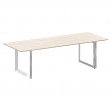 Onix Direct Lux Стол переговорный О-обр. м/к M-O.MO-PRG-25 Денвер Светлый/Нержавеющая Сталь/Хром 258