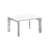 Onix Direct Lux Стол журнальный П-обр. м/к M-O.MP-SJ-1 Белый Бриллиант/Нержавеющая Сталь/Хром 780*60