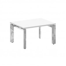 Onix Direct Lux Стол журнальный П-обр. м/к M-O.MP-SJ-1 Белый Бриллиант/Нержавеющая Сталь/Хром 780*60
