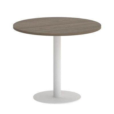 Yalta Стол круглый LT.SPRG-1 Вяз Благородный/Металл Белый 900*900*750