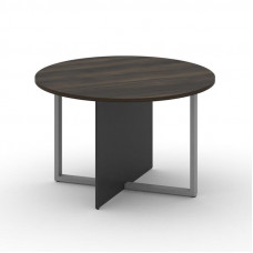 Стол переговорный, круглый Шифт 1200*1200*753 SK.SP-KR-120.P Дуб Мали/Антрацит NEW/Металл Серый