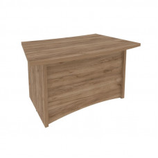 First Стол руководителя криволинейный KSR-5 Дуб Табак 1400*900*765