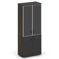 Shift Шкаф высокий широкий SK.ST-1.2R black Дуб Мали/Антрацит/Стекло Black 800*420*1977