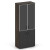 Shift Шкаф высокий широкий SK.ST-1.2R black Дуб Мали/Антрацит/Стекло Black 800*420*1977