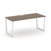 Style Project Direct Стол письменный SN-6T2.SR-025.M Вяз Благородный/Металл Белый/Заглушка Металл Бе