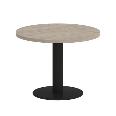Onix Direct Стол журнальный круглый O.SJ-1 Дуб Аттик/Металл Черный 600*600*450