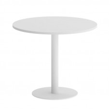 Onix Direct Стол круглый O.SPRG-1 Белый Бриллиант/Металл Белый 900*900*750