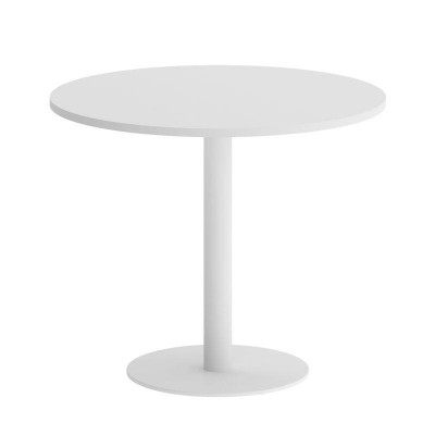 Onix Direct Стол круглый O.SPRG-1 Белый Бриллиант/Металл Белый 900*900*750