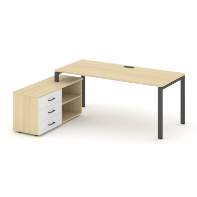 Style Project Direct Стол письменный с греденцией левой SN-6P.SRG-015.M(L) Акация Лорка/Акация Лорка