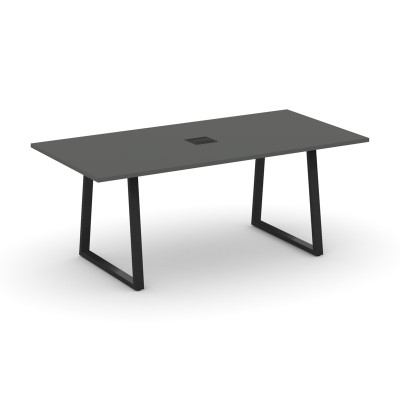 Style Project Direct Стол переговорный SN-6T1.SPRG-198 Антрацит/Металл Черный/Заглушка Металл Черный