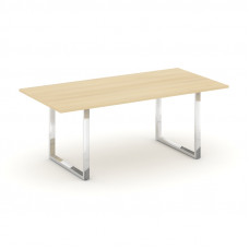 Style Project Direct Lux Стол переговорный M-SN-6O.SPRG-198.3 Акация Лорка/Нержавеющая Сталь/Хром 19