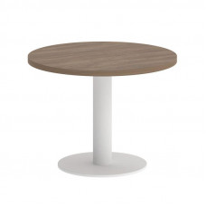 Onix Direct Стол журнальный круглый O.SJ-1 Дуб Аризона/Металл Белый 600*600*450