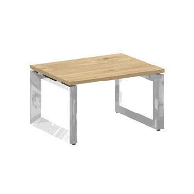 Onix Direct Lux Стол журнальный О-обр. м/к M-O.MO-SJ-1 Тиквуд Светлый/Нержавеющая Сталь/Хром 780*600