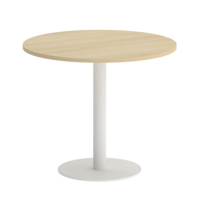 Yalta Стол круглый LT.SPRG-1 Акация Лорка/Металл Белый 900*900*750