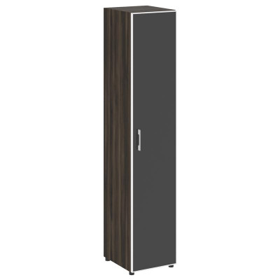 Yalta Шкаф узкий LT.SU-1.10 R (R) black Дуб Мали/Стекло Black 400*450*1987