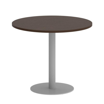 First Стол круглый KSPRG-1 Венге Цаво/Металл Серый 900*900*750
