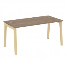 Onix Wood Direct Стол руководителя OW.SRR-4.8 Дуб Аризона/Дуб Светлый/Металл Белый 1580*800*750