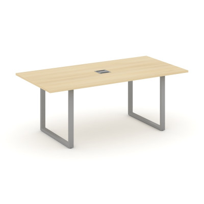 Style Project Direct Стол переговорный SN-6O.SPRG-198 Акация Лорка/Металл Серый/Заглушка Металл Серы
