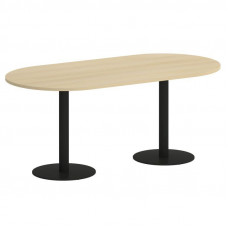 Yalta Стол овальный LT.SPRG-3 Акация Лорка/Металл Черный 1800*900*750