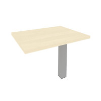 First Брифинг-приставка KB-4 Клен/Металл Серый 900*700*765