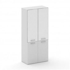 Cross Шкаф широкий высокий CRF.ST-101 white Белый F/Белый Бриллиант UM/Лакобель Белый 896*460*2000