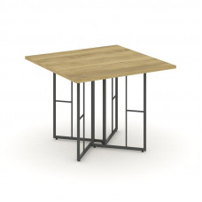 Rift Direct Стол переговорный RF.SPRG-001 Дуб Винченцо/Металл Антрацит 980*980*750