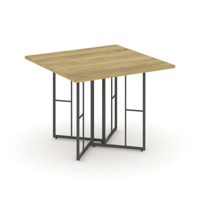 Rift Direct Стол переговорный RF.SPRG-001 Дуб Винченцо/Металл Антрацит 980*980*750