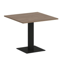 Onix Direct Стол квадратный O.SPRG-2 Дуб Аризона/Металл Черный 900*900*750