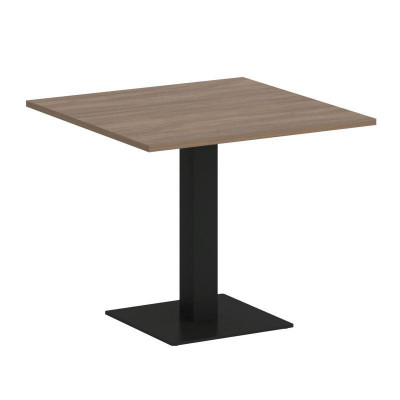 Onix Direct Стол квадратный O.SPRG-2 Дуб Аризона/Металл Черный 900*900*750