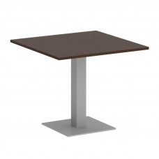 First Стол квадратный KSPRG-2 Венге Цаво/Металл Серый 900*900*750