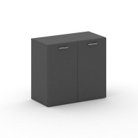 Шкаф офисный широкий низкий Фреско 896*460*807 FRU.ST-301 Базальт UM