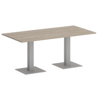 Стол прямоугольный Оникс Директ 1800*900*750 O.SPRG-4 Дуб Аттик/Металл Серый