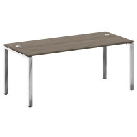 Metal System Direct Стол рабочий руковод. П-обр. м/к БП.СРР-5.8 Вяз Благородный/Нержавеющая Сталь 18