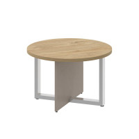 Shift Стол журнальный, круглый SK.SG-KR-70 Тиквуд Светлый/Капучино 700*700*450