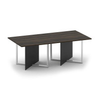 Шифт Стол переговорный, двойной, прямоугольный SK.SP-KV-110-2 Дуб Мали/Антрацит NEW 2200*1100*753