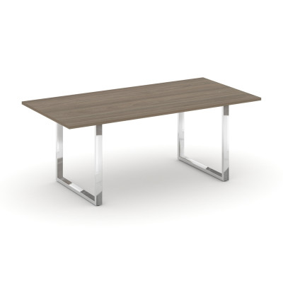 Style Project Direct Lux Стол переговорный M-SN-6O.SPRG-198.3 Вяз Благородный/Нержавеющая Сталь/Хром