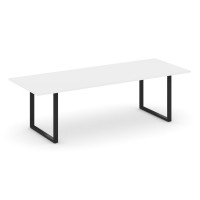 Стол переговорный Стайл Проджект Директ 2580*980*750 SN-6O.SPRG-258.3 Белый/Металл Черный