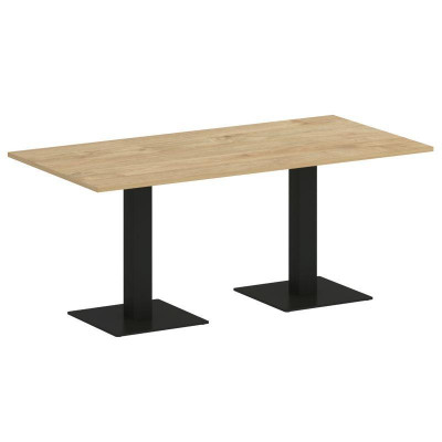 Onix Direct Стол прямоугольный O.SPRG-4 Тиквуд Светлый/Металл Черный 1800*900*750