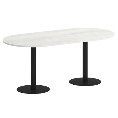 Yalta Стол овальный LT.SPRG-3 Снежная Патина/Металл Черный 1800*900*750