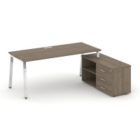 Style Project Direct Lux Стол письменный с греденцией правой M-SN-6A.SRG-015.M(R) Вяз Благородный/Не