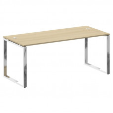 Metal System Direct Стол рабочий руковод. О-обр. м/к БО.СРР-5.8 Акация Лорка/Нержавеющая Сталь 1800*