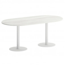 Yalta Стол овальный LT.SPRG-3 Снежная Патина/Металл Белый 1800*900*750