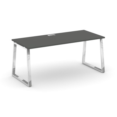 Style Project Direct Lux Стол письменный M-SN-6T1.SR-015.M Антрацит/Нержавеющая Сталь/Хром 1780*700*
