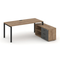 Style Project Direct Стол письменный с греденцией правой SN-6P.SRG-013.M(R) Дуб Табак/Дуб Табак/Антр