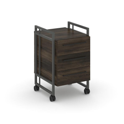 Rift Direct Тумба мобильная RF.TMR-001 Дуб Мали/Металл Антрацит/Черный Ручки 424*500*680