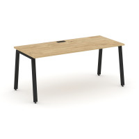 Style Project Direct Стол письменный SN-6A.SR-026.M Тиквуд Светлый/Металл Черный/Заглушка Металл Чер