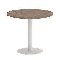 Onix Direct Стол круглый O.SPRG-1 Дуб Аризона/Металл Белый 900*900*750