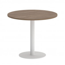 Onix Direct Стол круглый O.SPRG-1 Дуб Аризона/Металл Белый 900*900*750
