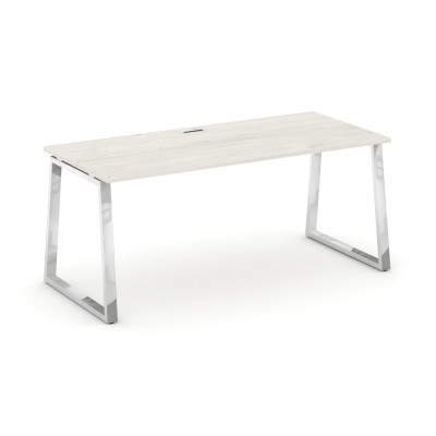 Style Project Direct Lux Стол письменный M-SN-6T1.SR-025.M Дуб Наварра/Нержавеющая Сталь/Хром 1780*8