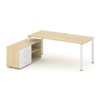 Style Project Direct Стол письменный с греденцией левой SN-6P.SRG-016.M(L) Акация Лорка/Акация Лорка